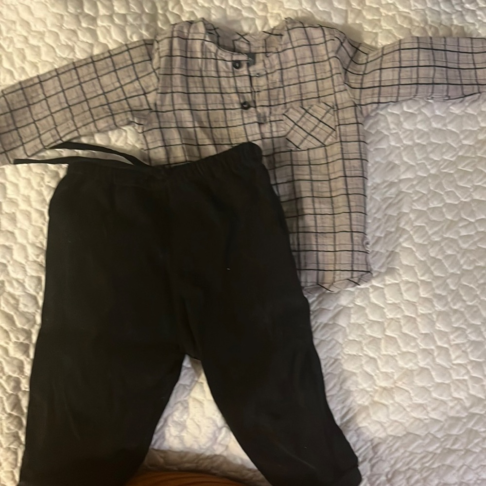 Tocoto vintage shirt and soft gallery corduroy pants. 6-9 months worn once